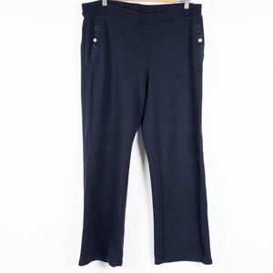 Lauren Ralph Lauren Petite Navy Blue Lounge Pants Athleisure Casual P/L Waist 36